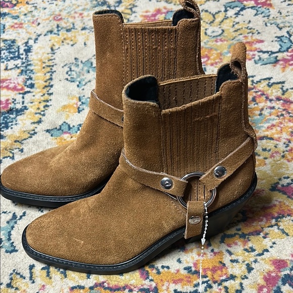 Rebecca Minkoff Brown Suede Ankle Boots - Picture 1 of 5